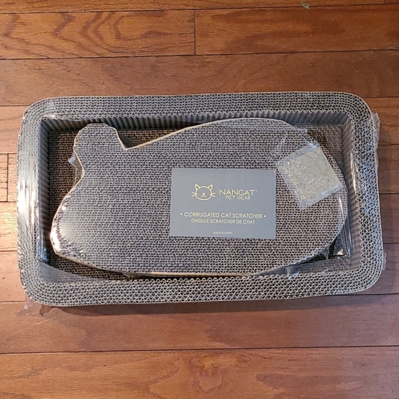Nancat Pet Gear Cat Corrugated Cat Scratcher Mouse Rectangular Set